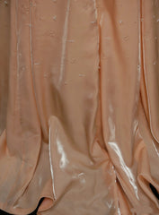 Cute Ball Gown Straps Blush Pink Satin With Beadings Long Party Gowns Prom Dresses N2124