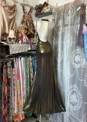 Vintage Mermaid V Neck Backless Satin Sleeveless Formal For Women Girls Teens Prom Dresses N2259
