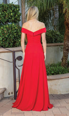 Off-the-Shoulder Classic Long Formal Dress 4289