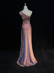 Vintage Prom Dresses 90s Mermaid One Shoulder Chiffon Long With Beading Evening Outfits N3139