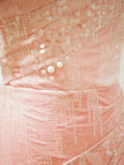 Sparkly Mermaid Off The Shoulder Pink Sequined Prom Dresses Party Dress Birthday Outfits Graduation Gown N2845