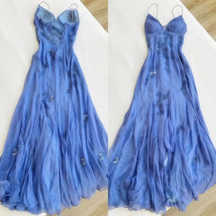 Pretty Mermaid Spaghetti Straps Lilac Long Prom Dresses Party Dress Inspiration N340