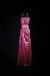 Simple Prom Dress Women Spaghetti Straps Pink A line Long Formal Dance Evening Party Gowns AS028