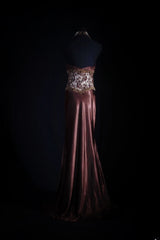 Vintage 50s 1950s Formal Mermaid Halter Pleated With Beads Sleeveless Long Prom Dresses Party Formal Gowns AS117