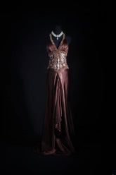 Vintage 50s 1950s Formal Mermaid Halter Pleated With Beads Sleeveless Long Prom Dresses Party Formal Gowns AS117