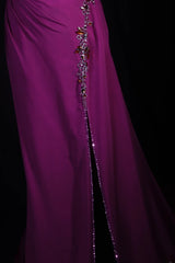 Vintage Prom Dresses Inspiration A Line Sweetheart Pink Semi Formal 90s Prom Dresses With Slit Beads For Teens High Schools AS157