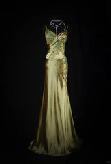 Chic Mermaid Spaghetti Straps Green Satin With Beads Sequins Long Formal Fancy Prom Dresses Dinner Night Outfits Party Gowns For Teens AB2186