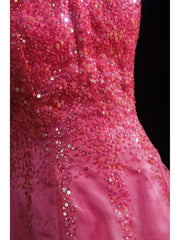 Vintage A line Spaghetti Straps Pink Backless Long Formal Old 1950s Prom Dresses Night Outfits Party Gowns AS231