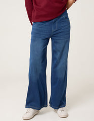 Elasticated Washed Jeans