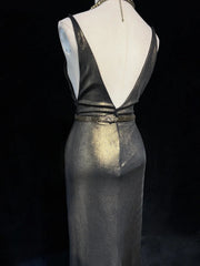 Trendy Prom Dresses Inspiration Mermaid Spaghetti Strap Gala Satin Vintage Formal Dress N3186