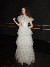 French Style Ball Gown Black Polka Dots For High Schools Teens Prom Dresses Graduation Dress N1692