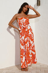 Star Gazing Maxi Dress Orange