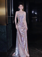 Sparkly Mermaid Strapless Sequins With Beaded Bodice Prom Dresses Inspiration Long Party Night Gowns 20th Birthday Outfits AB2249
