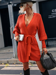 AERILYN KNIT CARDRESS - ORANGE