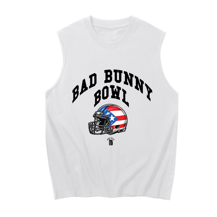 Bad Bunny Bowl Men's Sleeveless Cotton Tank Top