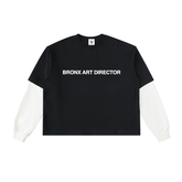 Bronx Art Director Layered Contrast Sleeve Cotton T-Shirt Alt Colorway by Bronx Native for New York summer