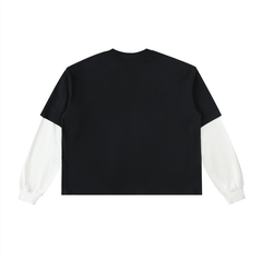 Bronx Art Director Layered Contrast Sleeve Cotton T-Shirt Alt Colorway by Bronx Native for New York summer