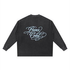 Bronx Coded Mineral Wash Waffle Oversized T-Shirt by Bronx Native for New York summer
