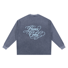 Bronx Coded Mineral Wash Waffle Oversized T-Shirt by Bronx Native for New York summer
