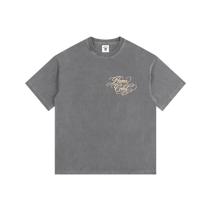 Bronx Coded Vintage Washed Oversized Cotton T-Shirt by Bronx Native for New York summer