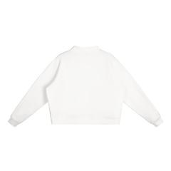 Bronx Girl Essential Fleece Mock-Neck Crew Sweatshirt by Bronx Native