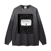 Bronx Spring 96' Notebook Gradient Washed Long Sleeve T-Shirt by Bronx Native for New York summer