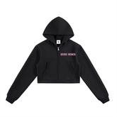 Bronx Women Are Essential Cropped Zip-Up Hoodie