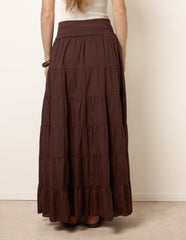Jersey Band Tiered Skirt