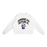 Dominican Republic Essential Fleece Mock-Neck Crew Sweatshirt