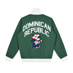 DR Independence Contrast Side Stripe Fleece Track Jacket by Bronx Native for New York summer