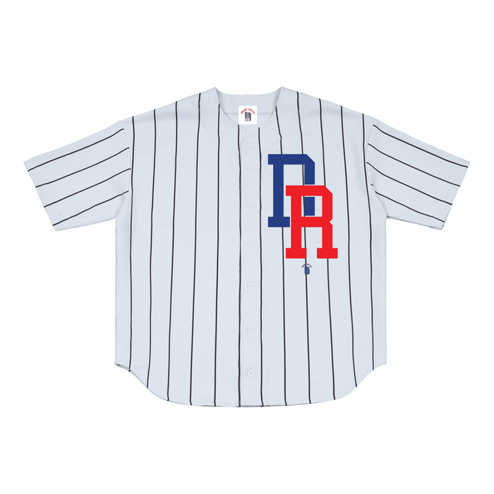 DR Pinstripe Baseball Jersey by Bronx Native