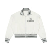 EL BRONX Bodega Dreams Striped Rib Collar Zip Jacket by Bronx Native