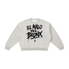 El Malo Del Bronx Boxy Fleece Crewneck Sweatshirt by Bronx Native, Summer 2026 sweatshirts with BX pride and New York streetwear energy