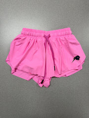 Girls Butterfly shorts, bright pink, horse