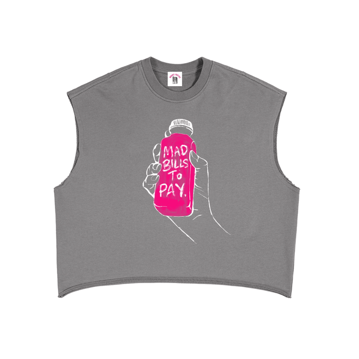 Mad Bills to Pay x BXN French Terry Boxy Tank Top (Lim. Ed. Drop) by Bronx Native for New York summer