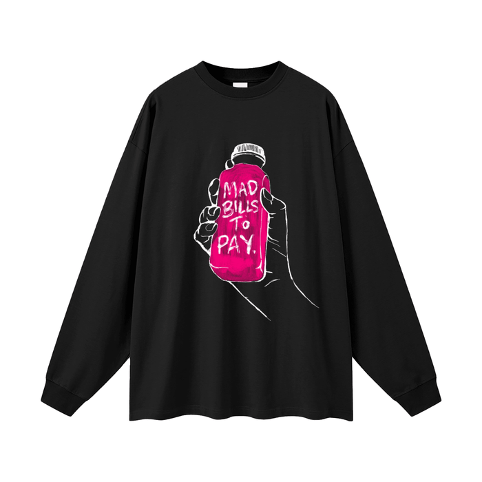 Mad Bills to Pay x BXN Oversized Unisex Long Sleeve Tee (Lim. Ed. Drop)