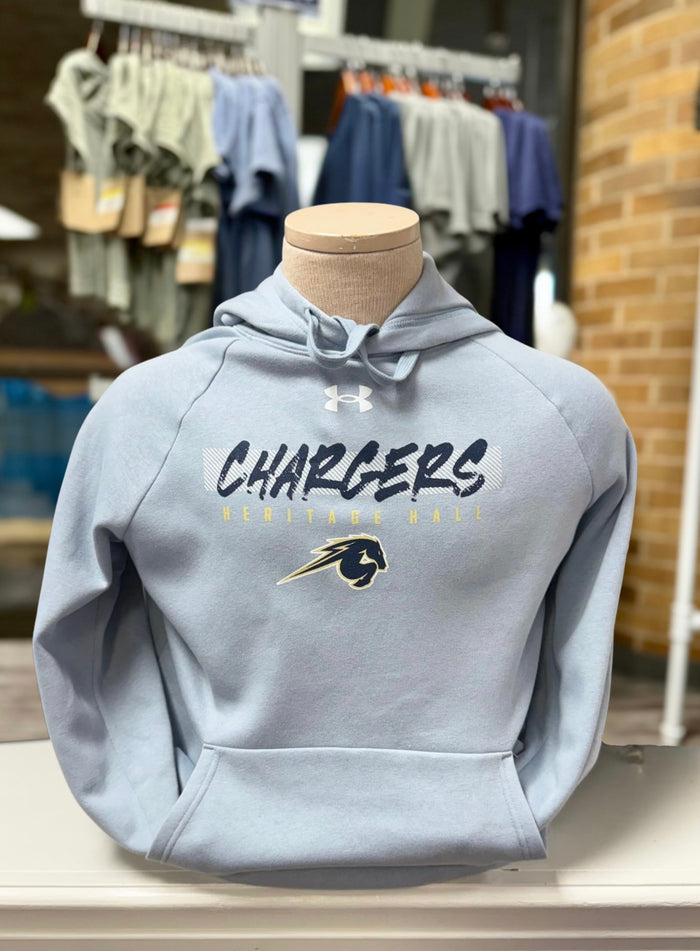 Men's UA Hoodie, light blue, graffiti Chargers