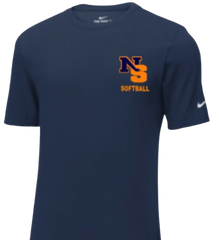 NSHS Girls Softball Nike Short Sleeve Performance Tee
