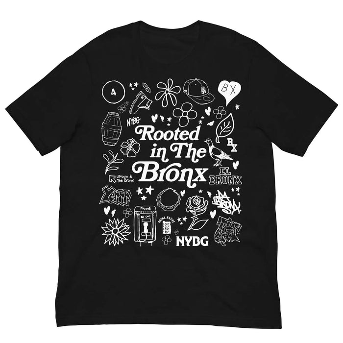 NYBG x Bronx Native Rooted In The Bronx T-Shirt by Bronx Native, Rooted in The Bronx t-shirts streetwear