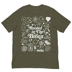 NYBG x Bronx Native Rooted In The Bronx T-Shirt by Bronx Native, Rooted in The Bronx t-shirts streetwear