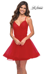 La Femme Short Fit-and-Flare Homecoming Dress