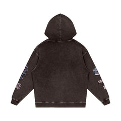 Rooted in BXNY Snow Washed Loose Cotton Hoodie