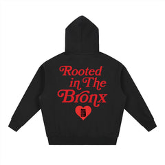 Rooted in the BRNX Essential Oversized Boxy Fit Fleece Hoodie by Bronx Native, Rooted in The Bronx hoodies streetwear