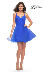 La Femme Short Fit-and-Flare Homecoming Dress