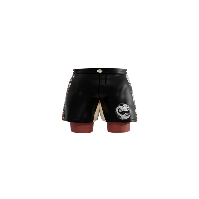 Short "Never Back Down Rojo"