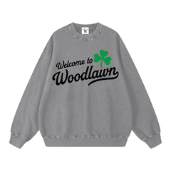 Snow Washed Oversized Sweatshirt by Bronx Native for New York summer