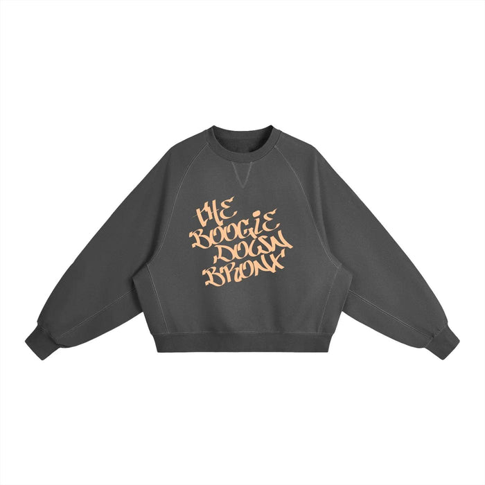 The Boogie Down Bronx Essential Heavyweight Dolman Sleeve Boxy Sweatshirt