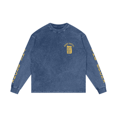 The Bronx Flower Acid Wash Oversize Long Sleeve T-Shirt Alt Colorway by Bronx Native for New York summer