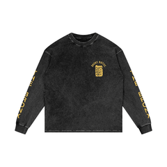 The Bronx Flower Acid Wash Oversize Long Sleeve T-Shirt Alt Colorway by Bronx Native for New York summer