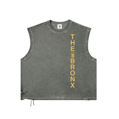 The Bronx Flower Distressed Grommet Eyelet Tank Top by Bronx Native for New York summer